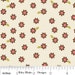 Pink and Brown Daisy Fabric, Indian Summer By Zoe Pearn for Riley Blake, Daisy Print in Cream, 1 Yard 35 Inches