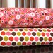 Coral Pink Brown and Green Floral Flannel Blanket Bundle, 2 Yards