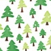 Green Christmas Tree Fabric, Ready Set Snow From Me and My Sister for Moda, Snow On Trees Print in Green and White, 1 yard