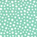 Aqua and White Polka Dot Fabric, Joy By Kate Spain for Moda, Christmas Snow Falling in Aqua Winter Mint, 1 yard