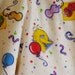 FABRIC Quilting COTTON PRINT Sesame Street 2002 Sesame Workshop Big Bird Balloons Confetti 44 x 37 6-oz