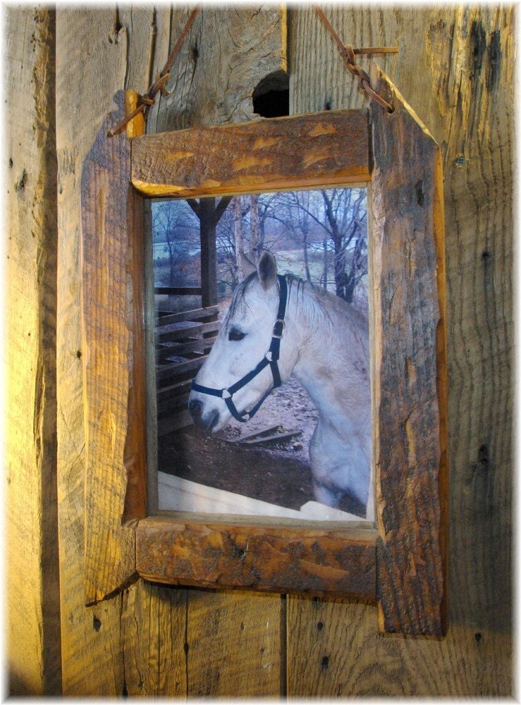 Barn wood picture frame