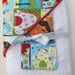 Hooded Baby Towel & Washcloth - Dinosaur with Red Mini PomPom