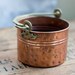 SALE Vintage Hammered Copper Turkish Planter