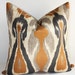 Tribal Chic Ikat Pillow Cover / 18 x 18 / Desert Palette