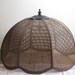 vintage natural woven swag lamp shade