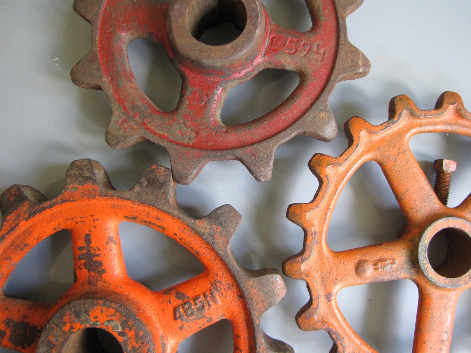 vintage industrial gears