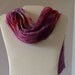Red-Purple Arashi Shibori Scarf