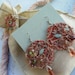 Antique rose beaded earrings