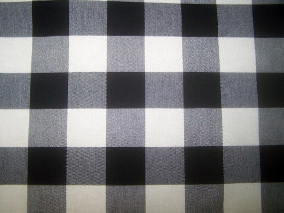 custom order CHECK in Black and Off White by reneesfabrics on Etsy