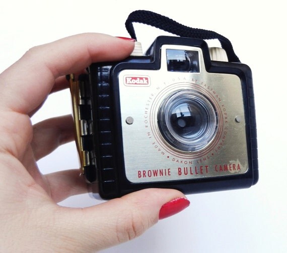 Vintage Kodak Brownie Bullet Camera Black Small by MaejeanVintage