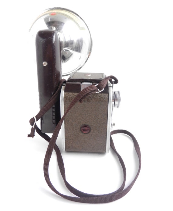 Vintage Kodak Duaflex IV Camera Brown Camera with Flash