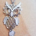 Owl Necklavce - Vintage, Silver Tone, 1970s Retro Jewelry