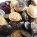 Vintage Metal Military Button Lot - Eagles, Flags, Anchors, Marines... / Over 50 Service Buttons