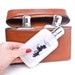 Alcohol Carrying Case - Mid Century Travel Drink Set, Alcohol Bottles, Brown Leather Bag / Drinks to Go