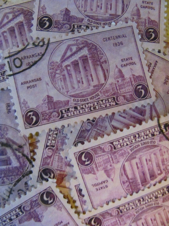 The Natural State 33 Vintage Arkansas US Postage Stamps 1930s