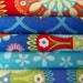 DIY Rag Quilt Kit, Gypsy Bandana Fabric in Red, Custom Embroidered