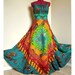 EverGreen - Long African Maxi Dress, Ooak Tribal Goddess Gown, Rich Summer colors, Best for - M, L, maybe xL