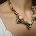 Necklace Skulls and gemstone