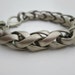 Thick Chain Bracelet silver brass plated Unisex