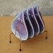 Set Vintage Ceramic Personal Ashtrays in Lavender by Royal Haeger