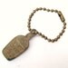 Vintage 30s Old Drum Whiskey Novelty Bottle LUCKY CHARM Key Chain Fob