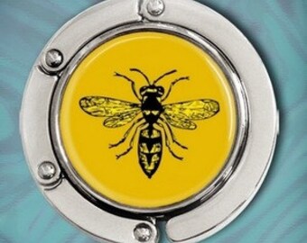 Purse Hook Bag Hanger - Vintage Bee