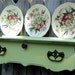 Plate Display, Wall Art UpCycled Furniture, Reclaimed Antique Secretary