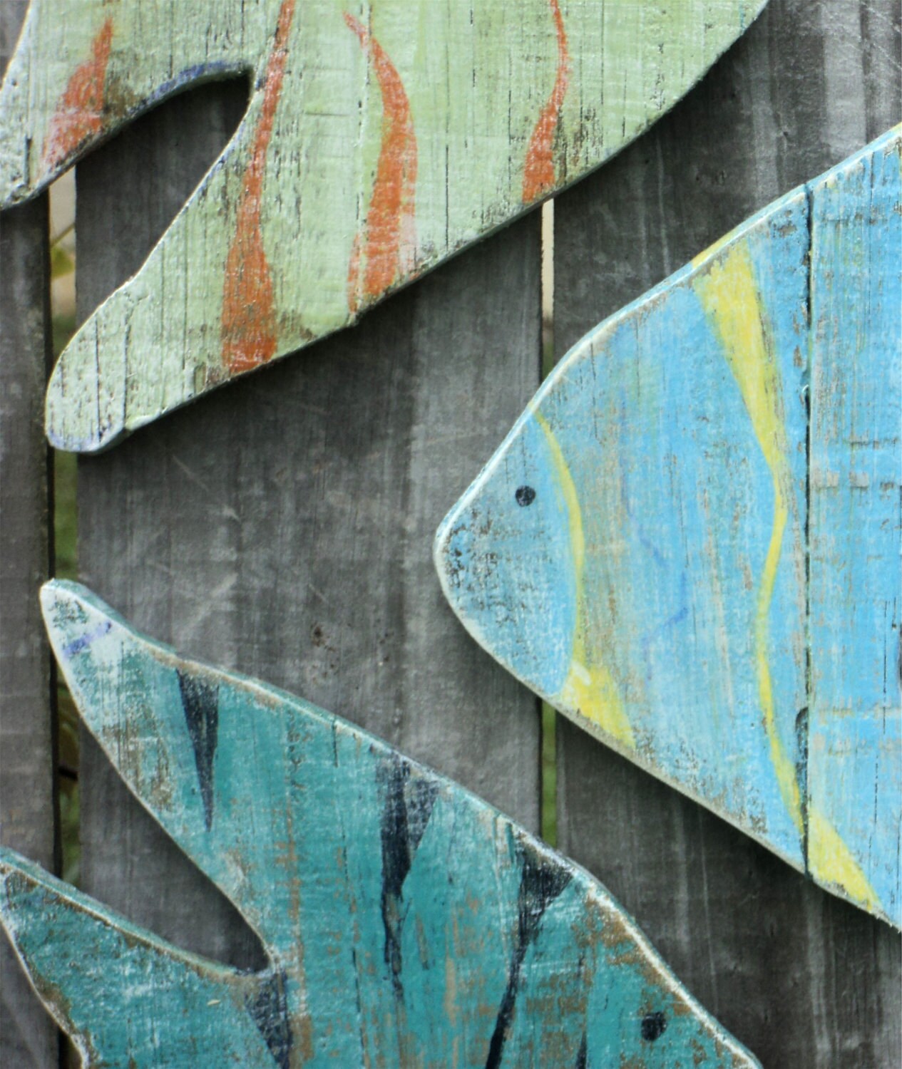 Tropical Fish Wood Art Nautical Wall Art Rustic Wooden