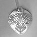 Angel Wings Fine Silver Pendant Eco Friendly Jewelry