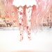 Sheer pink with heart flowers tights leggings for Pullip doll