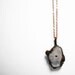 Creamy White Chalcedony Organic Copper Pendant
