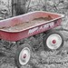 RED WAGON, Red Radio Flyer Wagon Photograph, Fine Art Photograph