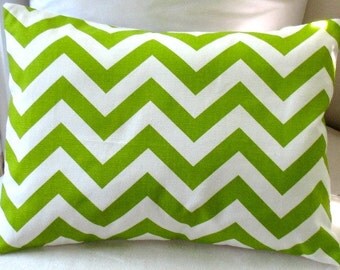 SALE 12 x 16 Chartuese Zig Zag Premier Prints