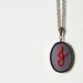 Initial Necklace, Embroidered Jewelry. Made to Order, Custom. By merriweathercouncil on Etsy