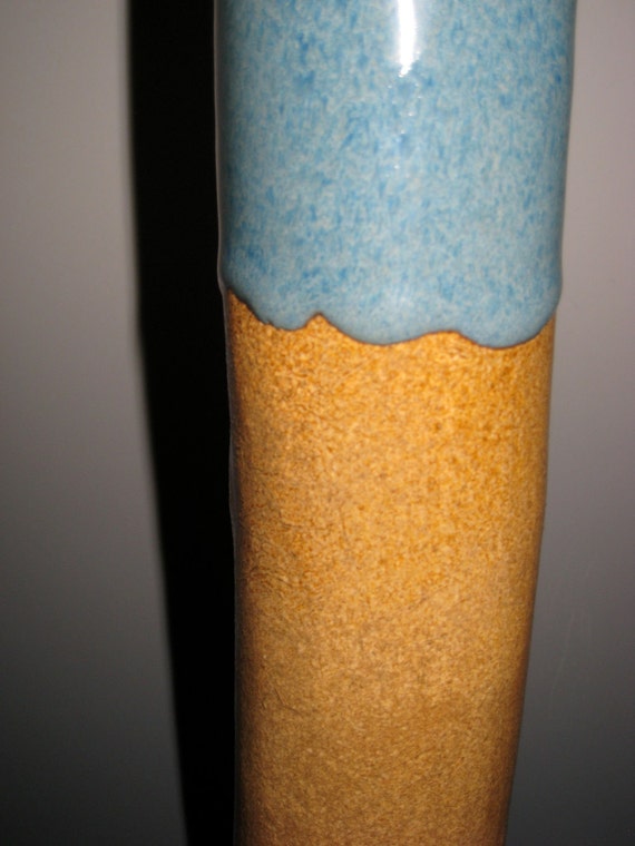 Large Hand Built Ceramic Rain Stick by muddwoman on Etsy