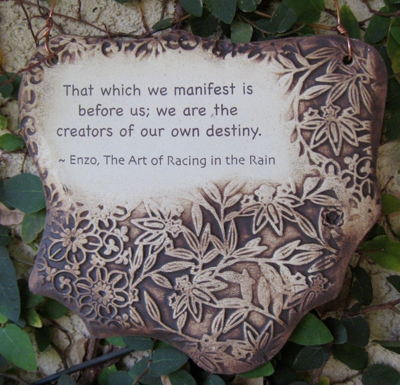 Enzo The Art of Racing in the Rain Quote Ceramic