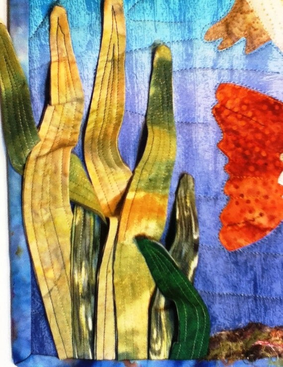 Art quilt pattern rainbow trout