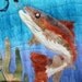Art quilt pattern : rainbow trout