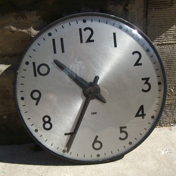 IBM electric wall clock