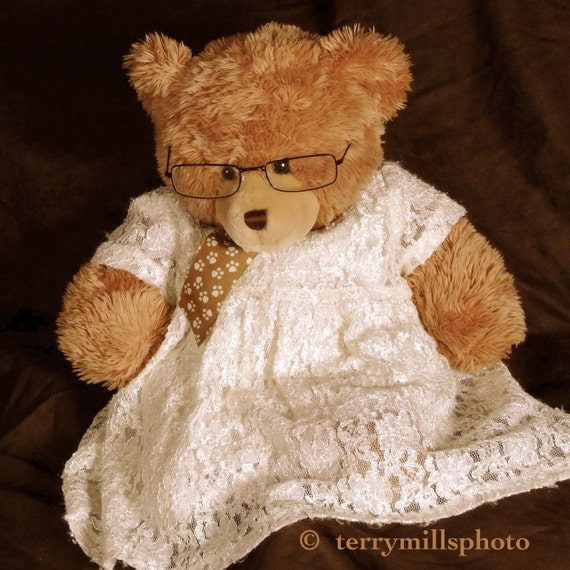Items similar to Portrait of Granny Teddy Bear 8x8 on Etsy