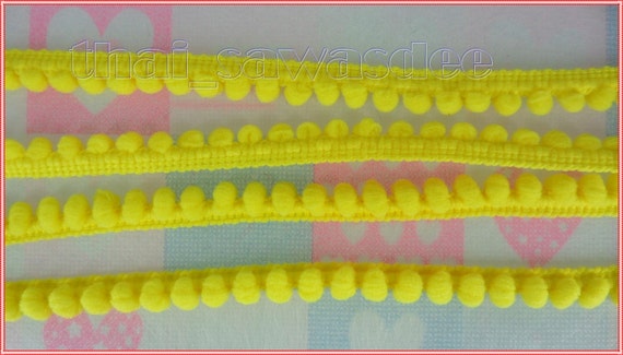 pom pom trim sweater Hoodie Costume Lemon Braid Yellow Sewing Toddler PomPom Sweater