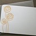 Yellow Flower Letterpress Notecards Set of 3