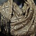 hand woven shawl bronze black handwoven bamboo shawl (20118)