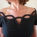 On Hold SALE NOW 95 SeXy 50s Black Sheath Dress