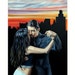 Rooftop oil on canvas tango dance painting 30x24 inches by Kenney Mencher