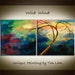 SALE Wild Wind, Abstract Contemporary Huge Decorative original modern painting, one of a kind, 48x24