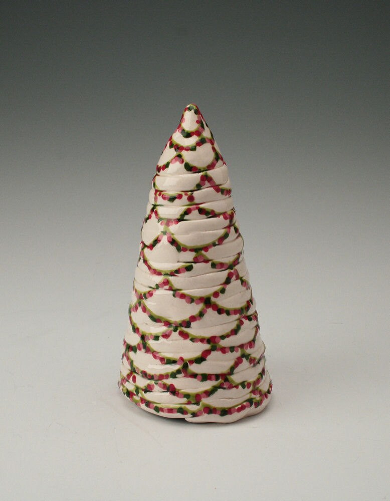 Tree Hand Built Coil Pottery Holiday Table and Mantel