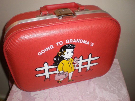 child suitcase going to grandma's