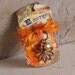 Emerge mixed media dog tag pendant with flower charm, sari silk ribbon